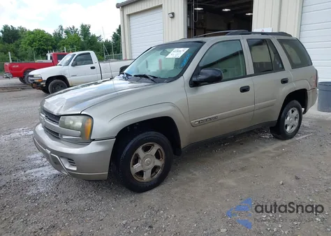 2002 Chevrolet Trailblazer Ls из США, поврежденный, VIN 1GNDS13S222478269